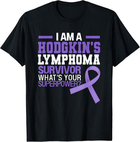 Hodgkins' Lymphoma Cancer Awareness Beat The Cancer T-Shirt - T-Shirt | Black