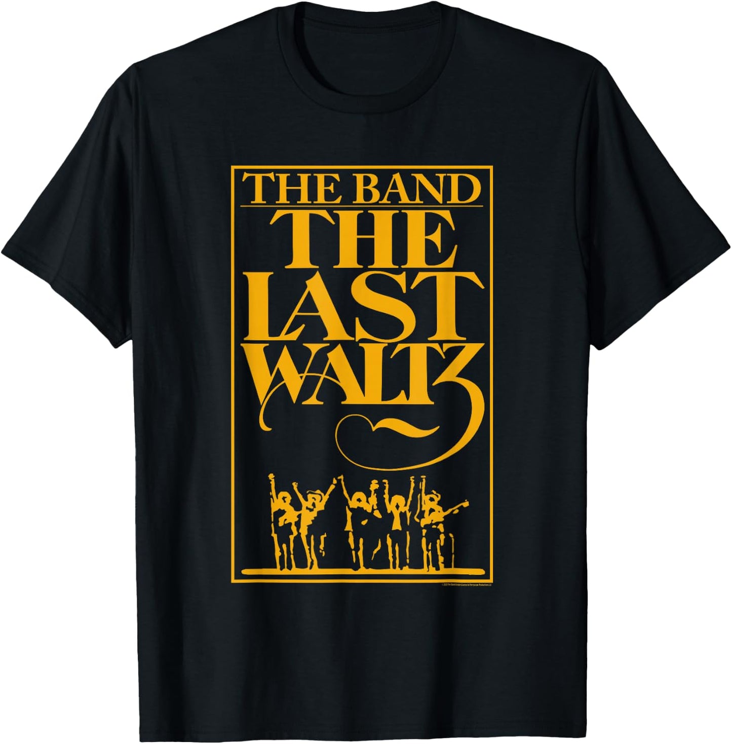 The Band The Last Waltz Yellow Logo T-Shirt - T-Shirt | Black