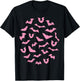 Pastel Goth Pink Bats T-Shirt - T-Shirt | Black