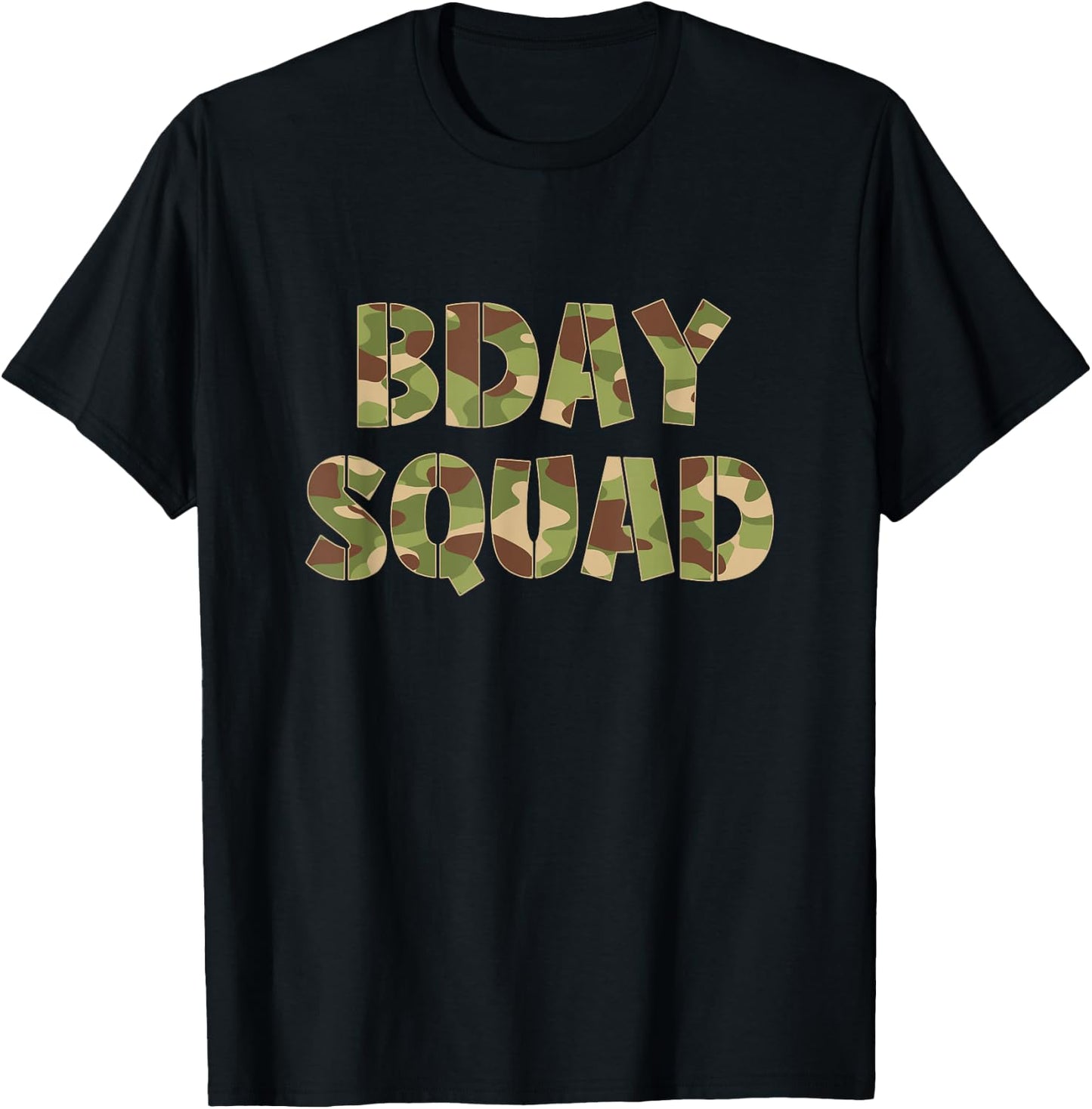 Birthday Squad Soldier Military T-Shirt - T-Shirt | Black