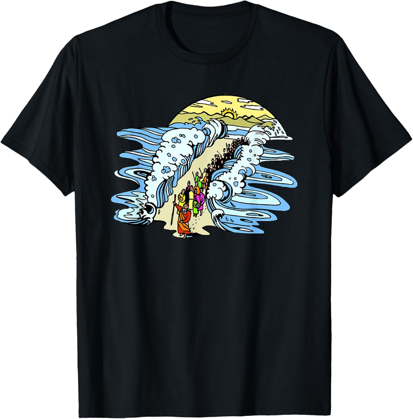 Moses Moshe Red Sea T-Shirt - T-Shirt | Black