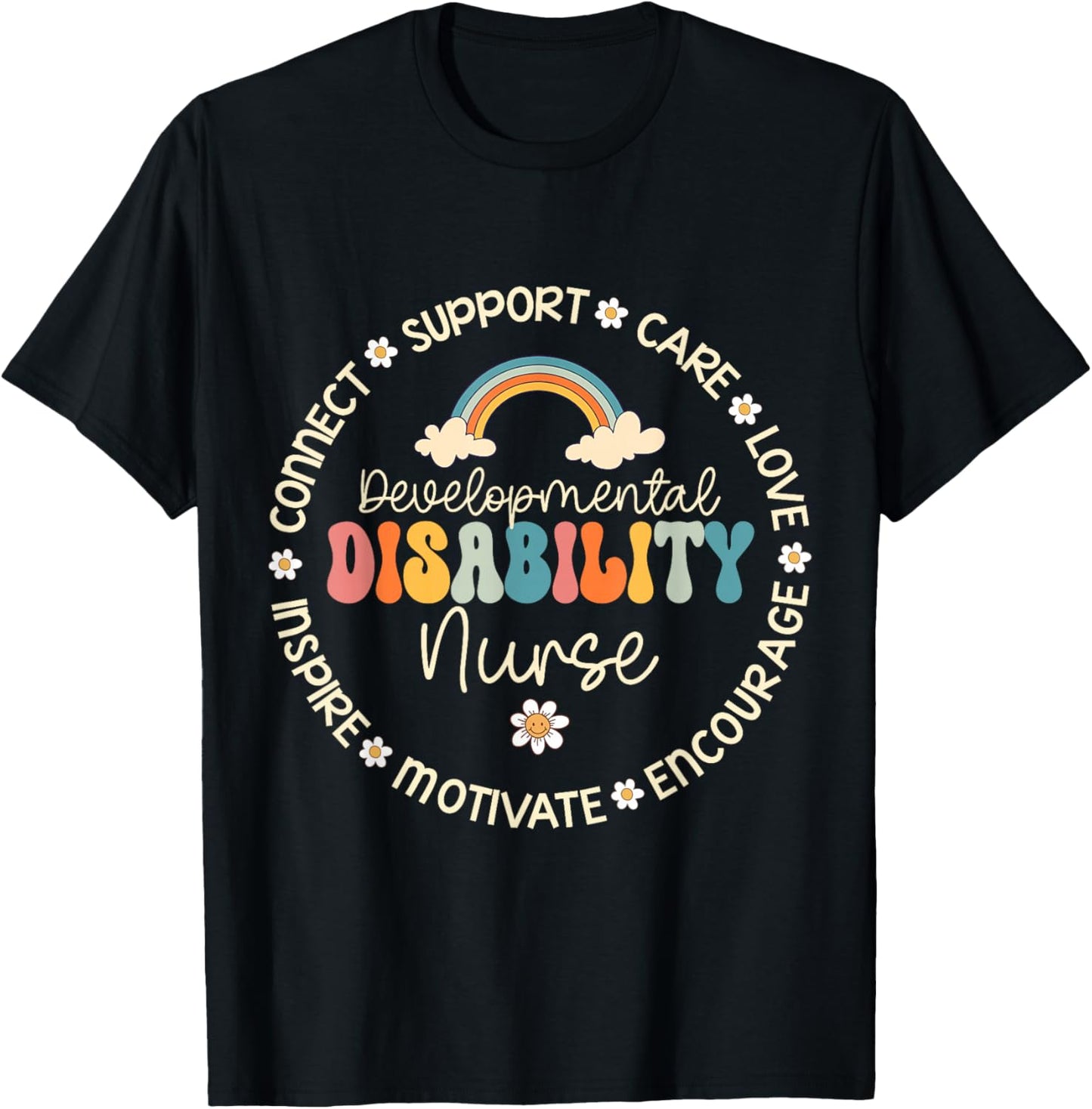 Developmental Disability Nurse Week Back to School T-Shirt - T-Shirt | Black