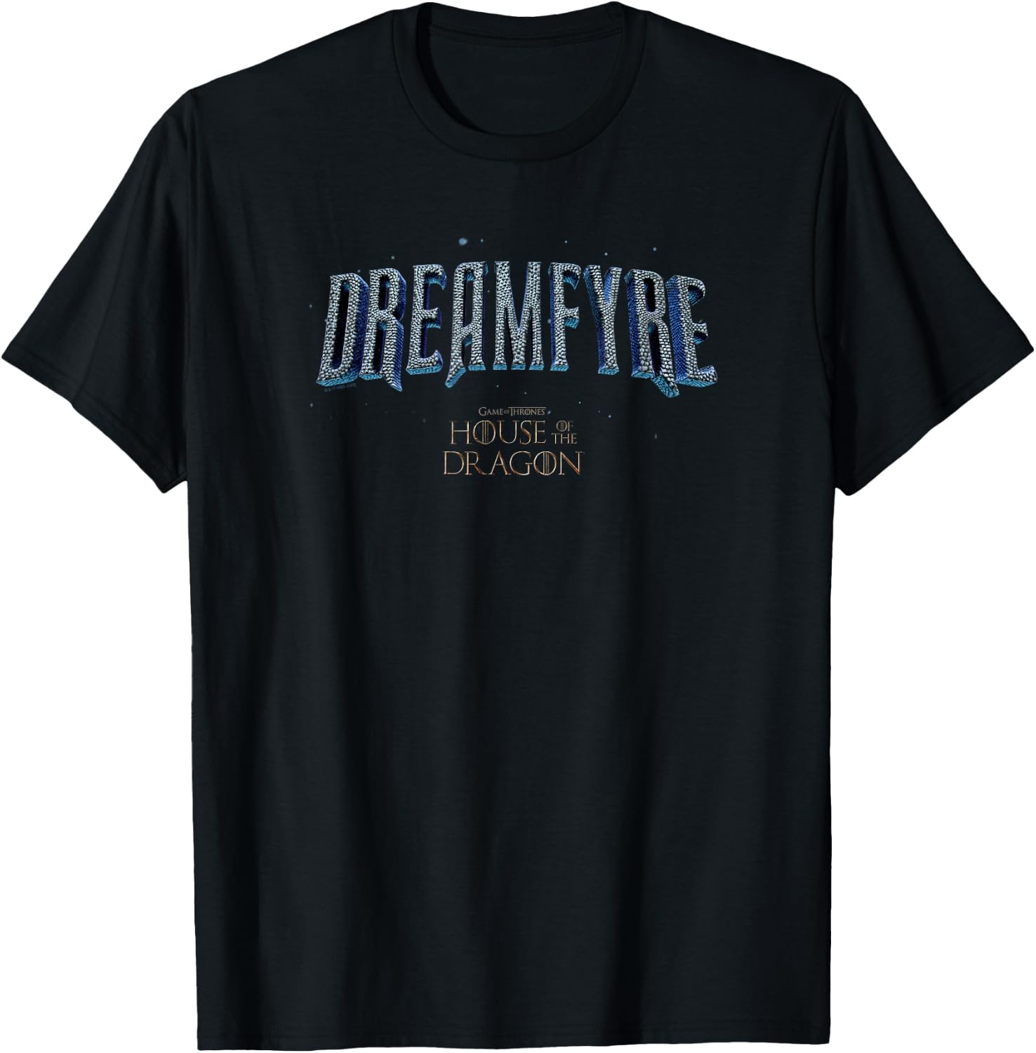 House of the Dragon Dreamfyre Text Logo T-Shirt - T-Shirt | Black