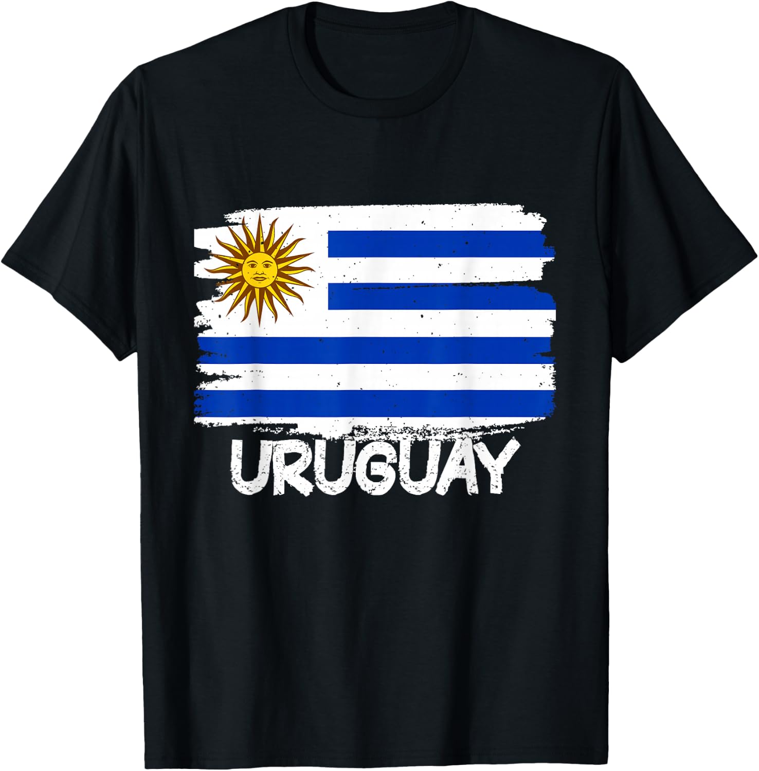 Cool Uruguay Flag T-Shirt - T-Shirt | Black