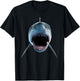 realistic great white shark Attack for lovers of Fish Ocean T-Shirt - T-Shirt | Black