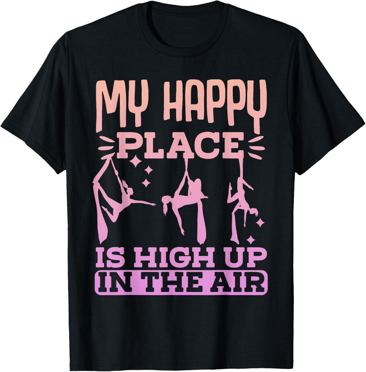 Aerialist Performer Gymnastic Aerial Silks T-Shirt - T-Shirt | Black