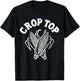 Funny Crop Top Corn T-Shirt - T-Shirt | Black