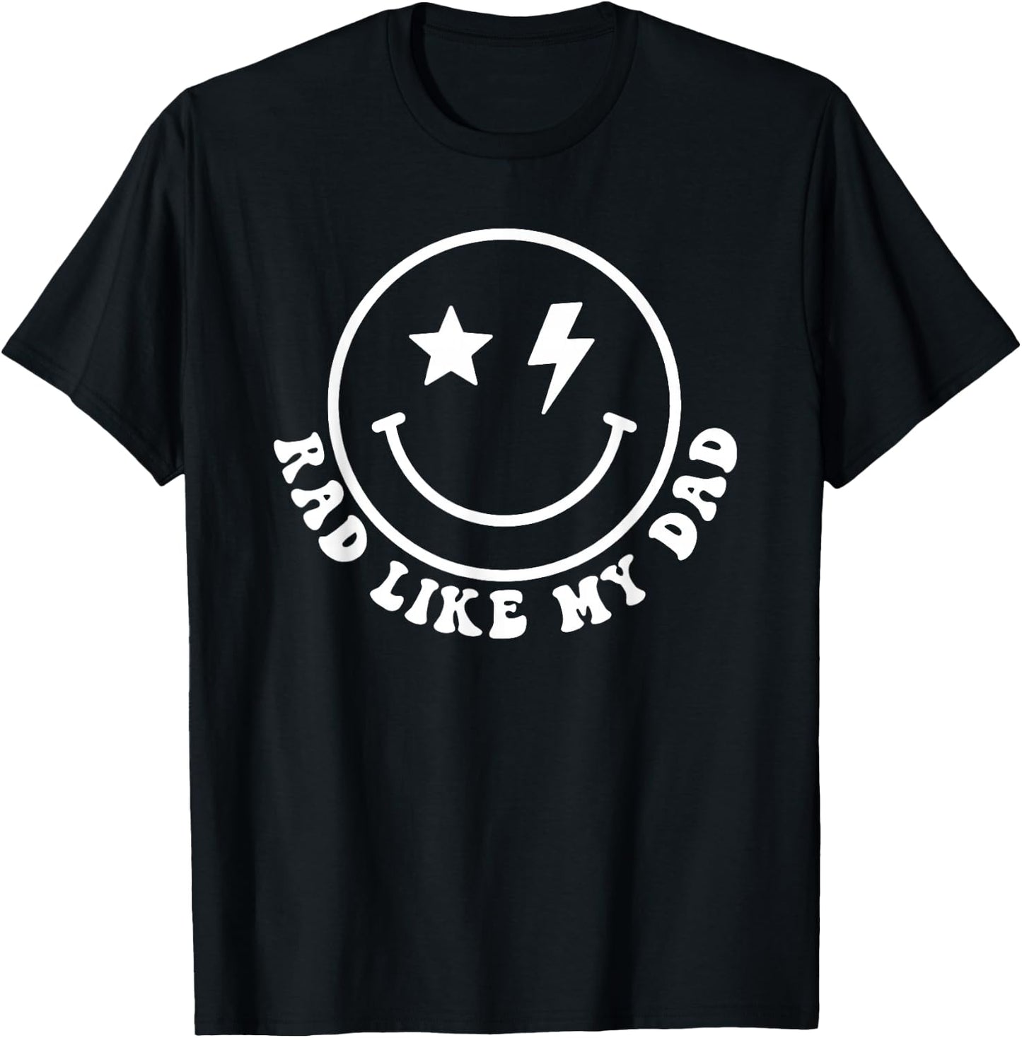 Rad Like My Dad Funny Retro I Love My Dad T-Shirt - T-Shirt | Black