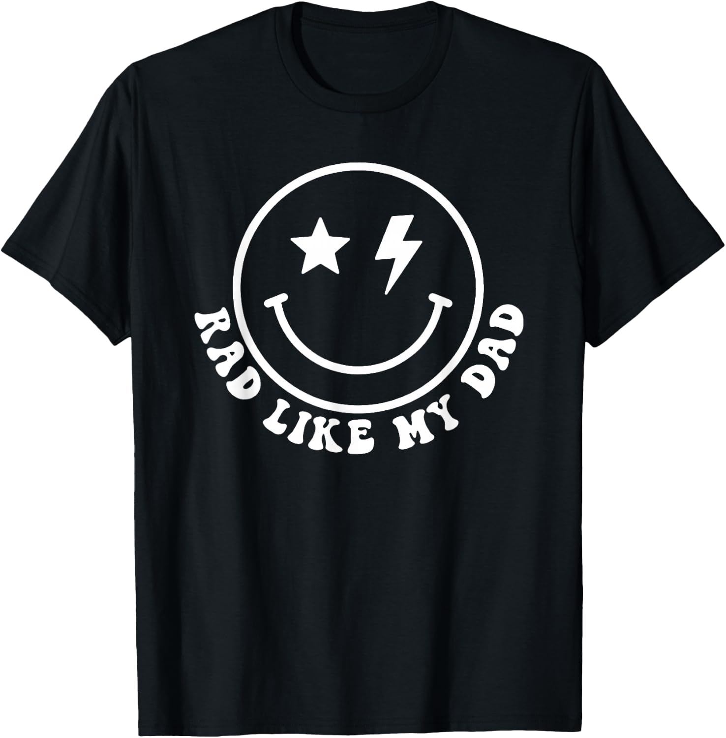 Rad Like My Dad Funny Retro I Love My Dad T-Shirt - T-Shirt | Black