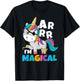 I'm Magical Caribbean Freebooter Toddler Girl Unicorn Pirate T-Shirt - T-Shirt | Black