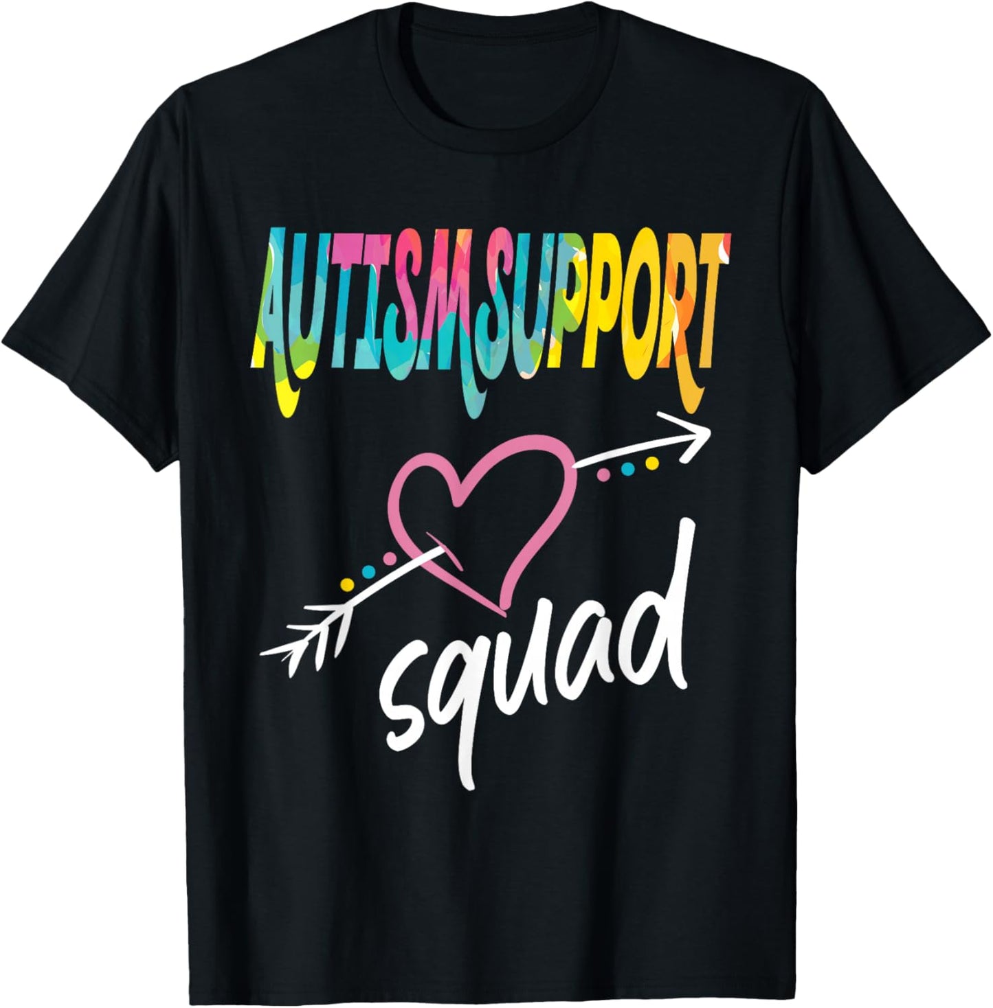 Autism Support Squad T-Shirt - T-Shirt | Black