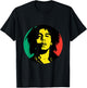 Bob Marley Rasta Circle T-Shirt - T-Shirt | Black
