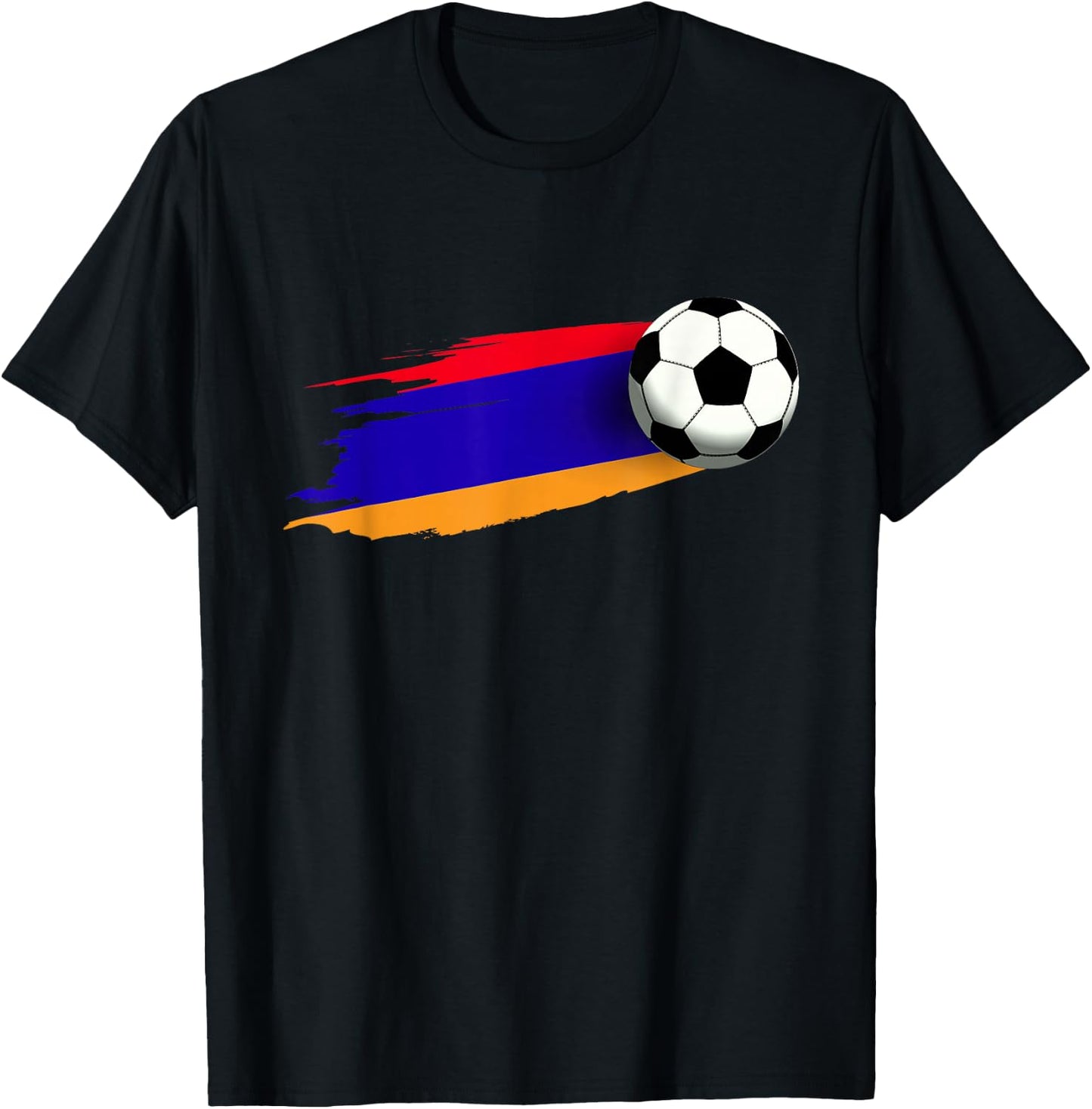 Armenia Flag Jersey Armenian Soccer Team Armenian T-Shirt - T-Shirt | Black