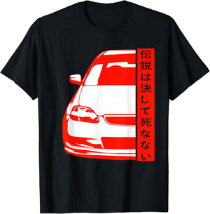 JDM Japan Motorsport Tuning Car Legend 90s T-Shirt - T-Shirt | Black