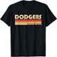 Vintage Dodgers Name Throwback Retro Gift Men Women Boy Girl T-Shirt - T-Shirt | Black