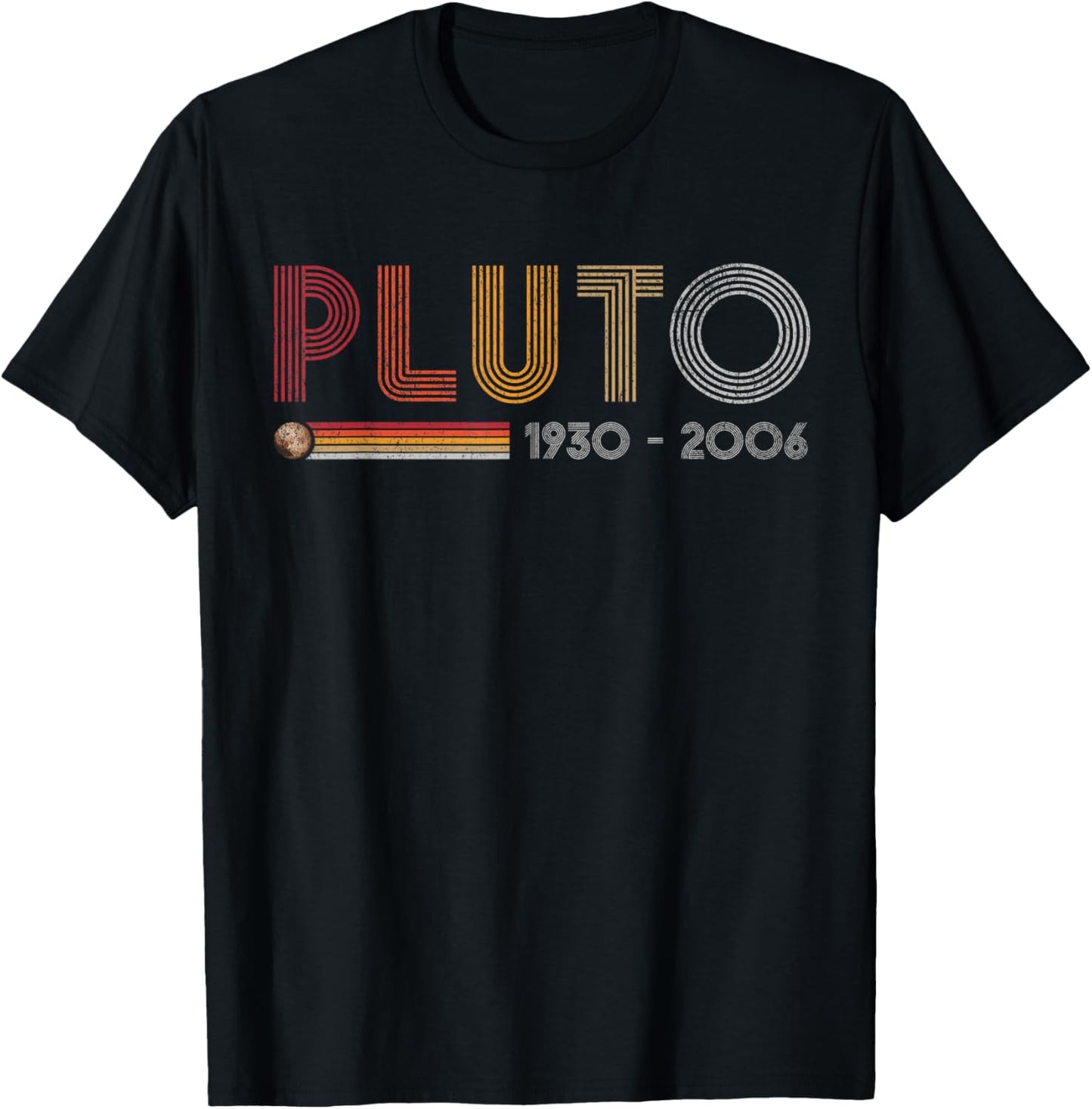 Pluto Never Forget Science and Astronomy Retro Style Nerd T-Shirt - T-Shirt | Black
