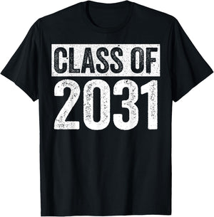 Class Of 2031 Shirt Senior 2031 Graduation T-Shirt - T-Shirt | Black