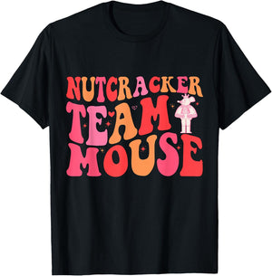 Funny Rat Christmas Dance Quote Team Mouse Nutcracker Squad T-Shirt - T-Shirt | Black