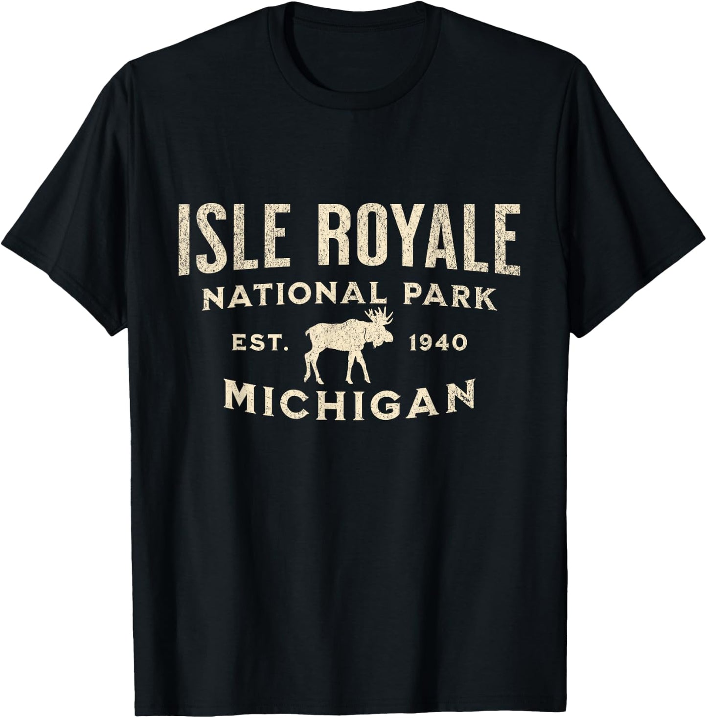 Isle Royale National Park T-Shirt - T-Shirt | Black