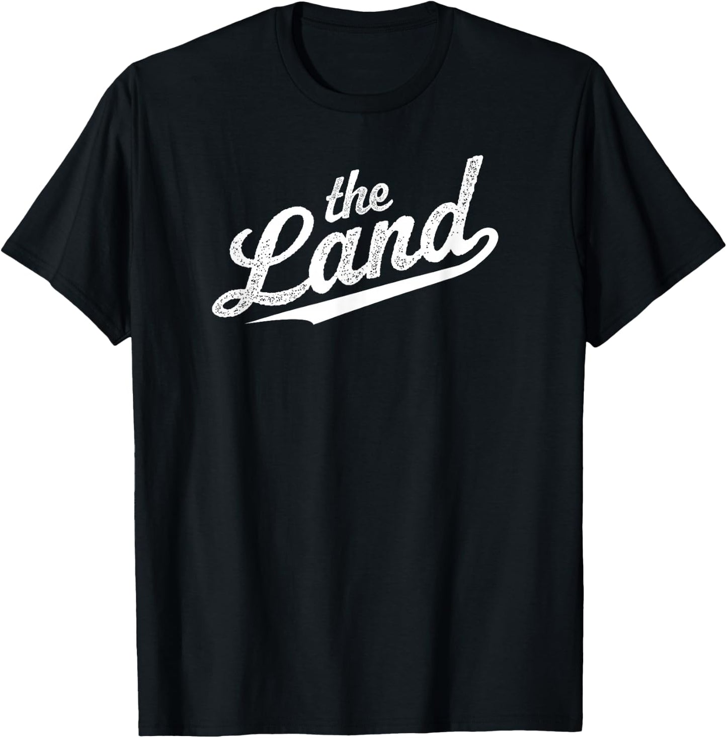 Vintage "The Land" Cleveland Ohio Script Retro Throwback T-Shirt - T-Shirt | Black
