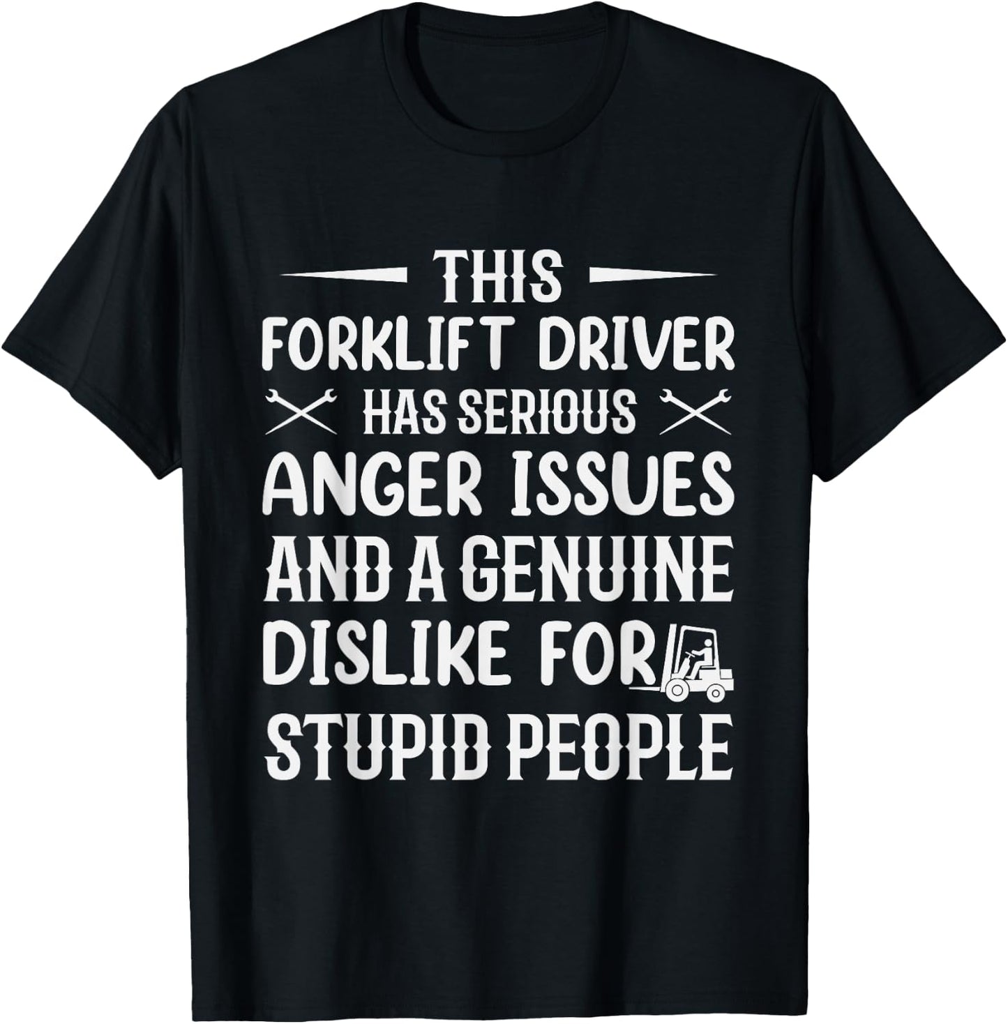 Funny Forklift Art Women Certified Forklift Drivers T-Shirt - T-Shirt | Black