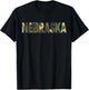Nebraska Camouflage Men Women & Kids Camo Nebraska T-Shirt - T-Shirt | Black