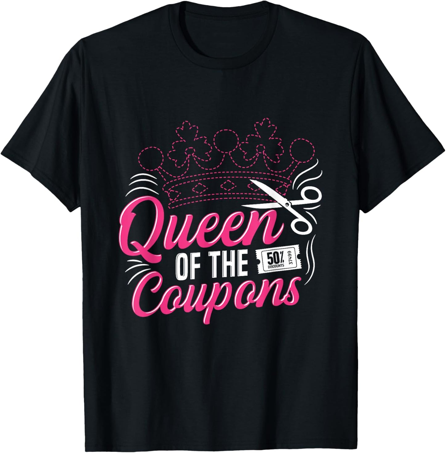 Queen of the coupons Design for a Coupon queen T-Shirt - T-Shirt | Black