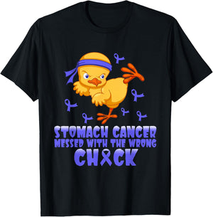 Stomach Cancer Messed With The Wrong Chick T-Shirt - T-Shirt | Black