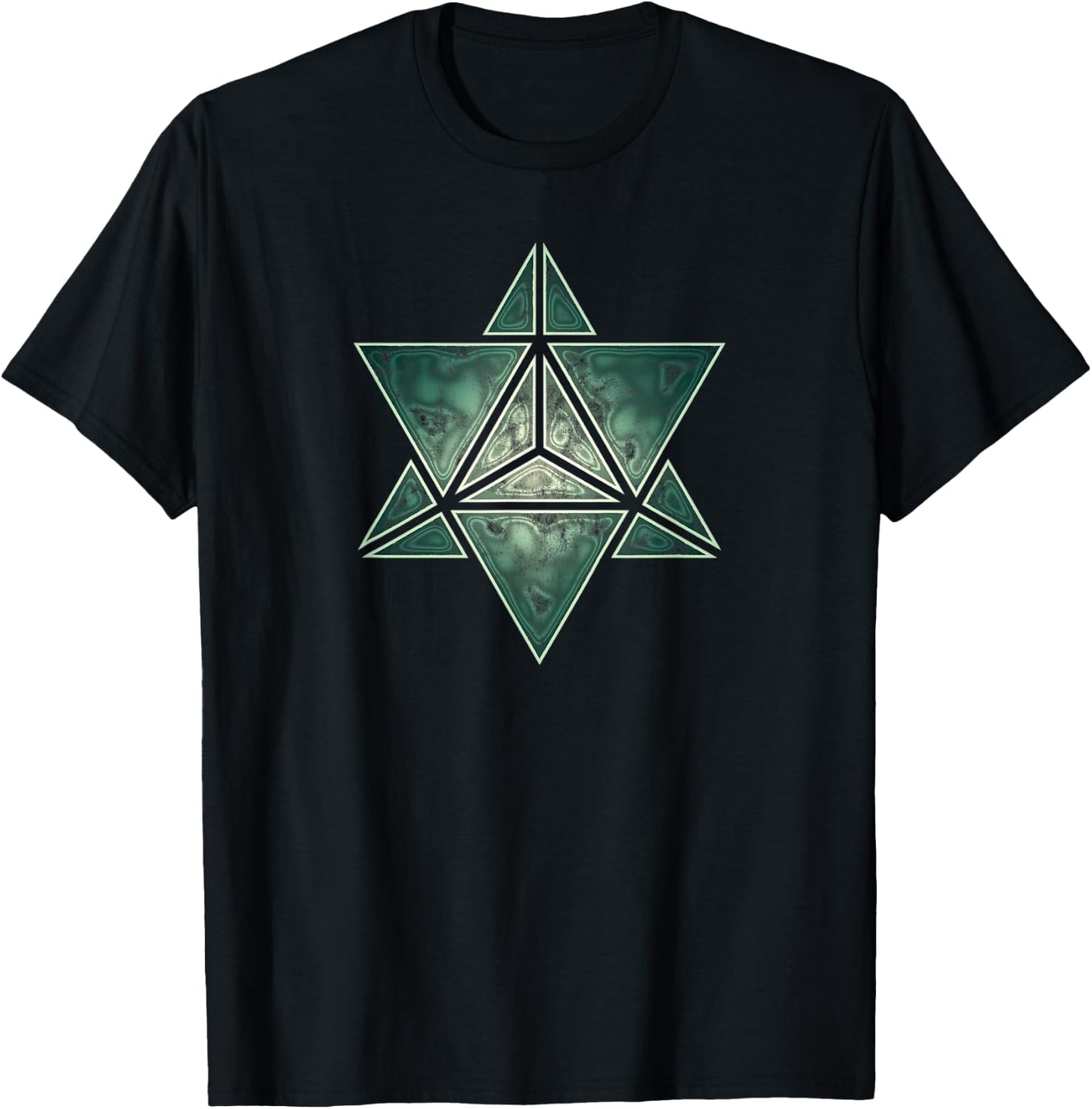 Merkaba Sacred Geometry Yoga Spirituality Meditation Trendy T-Shirt - T-Shirt | Black