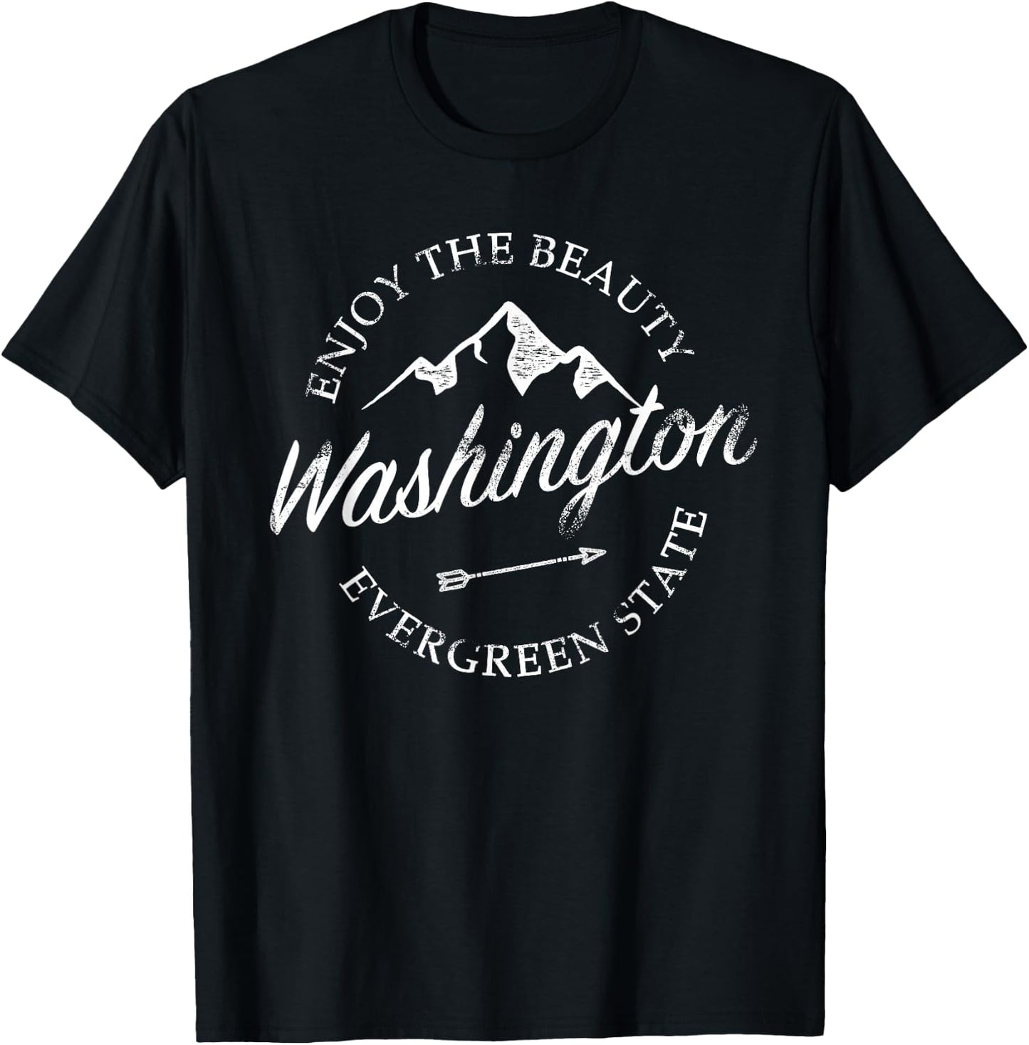 Washington Evergreen State T-Shirt - T-Shirt | Black