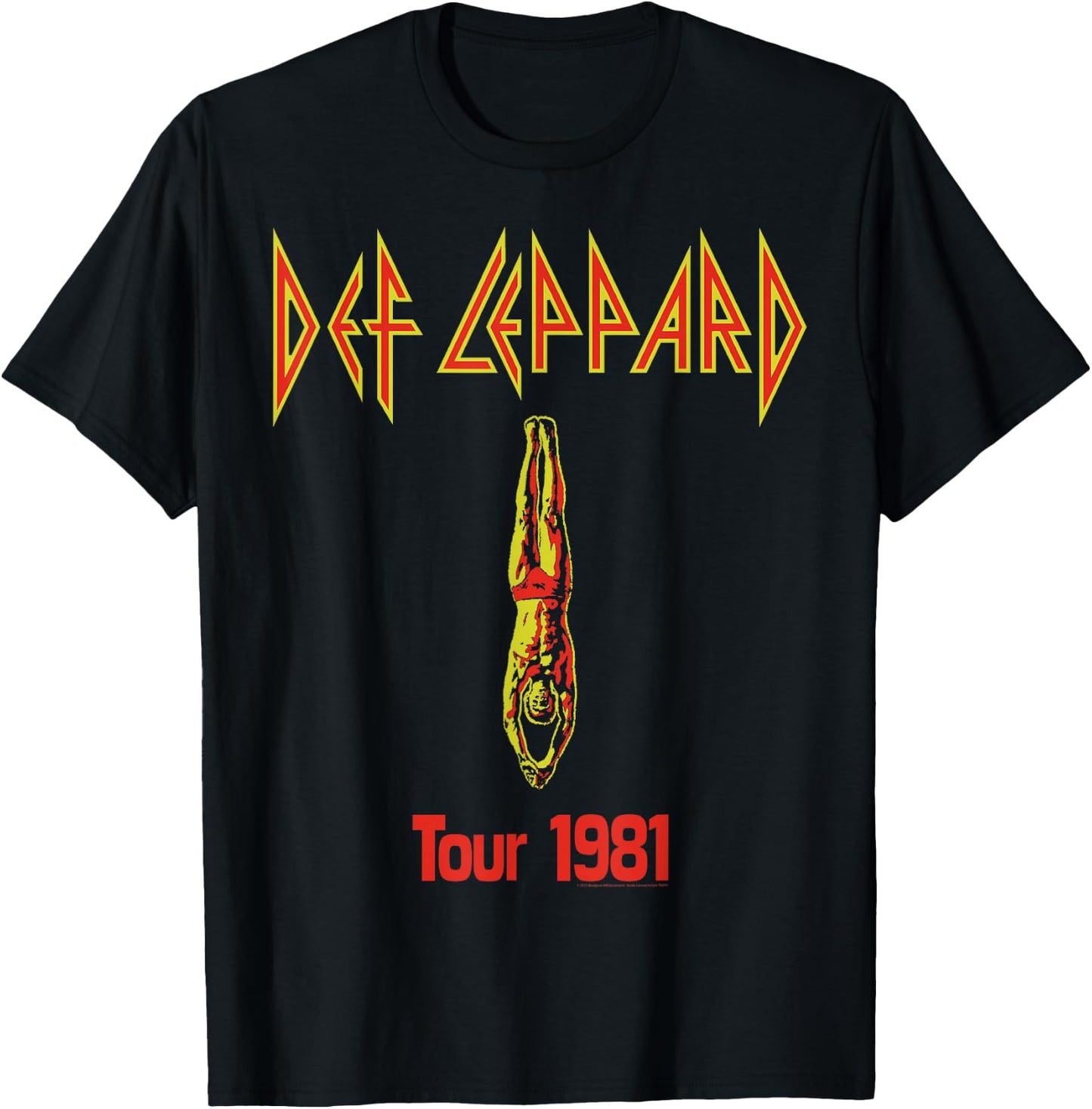Def Leppard - Dive T-Shirt - T-Shirt | Black
