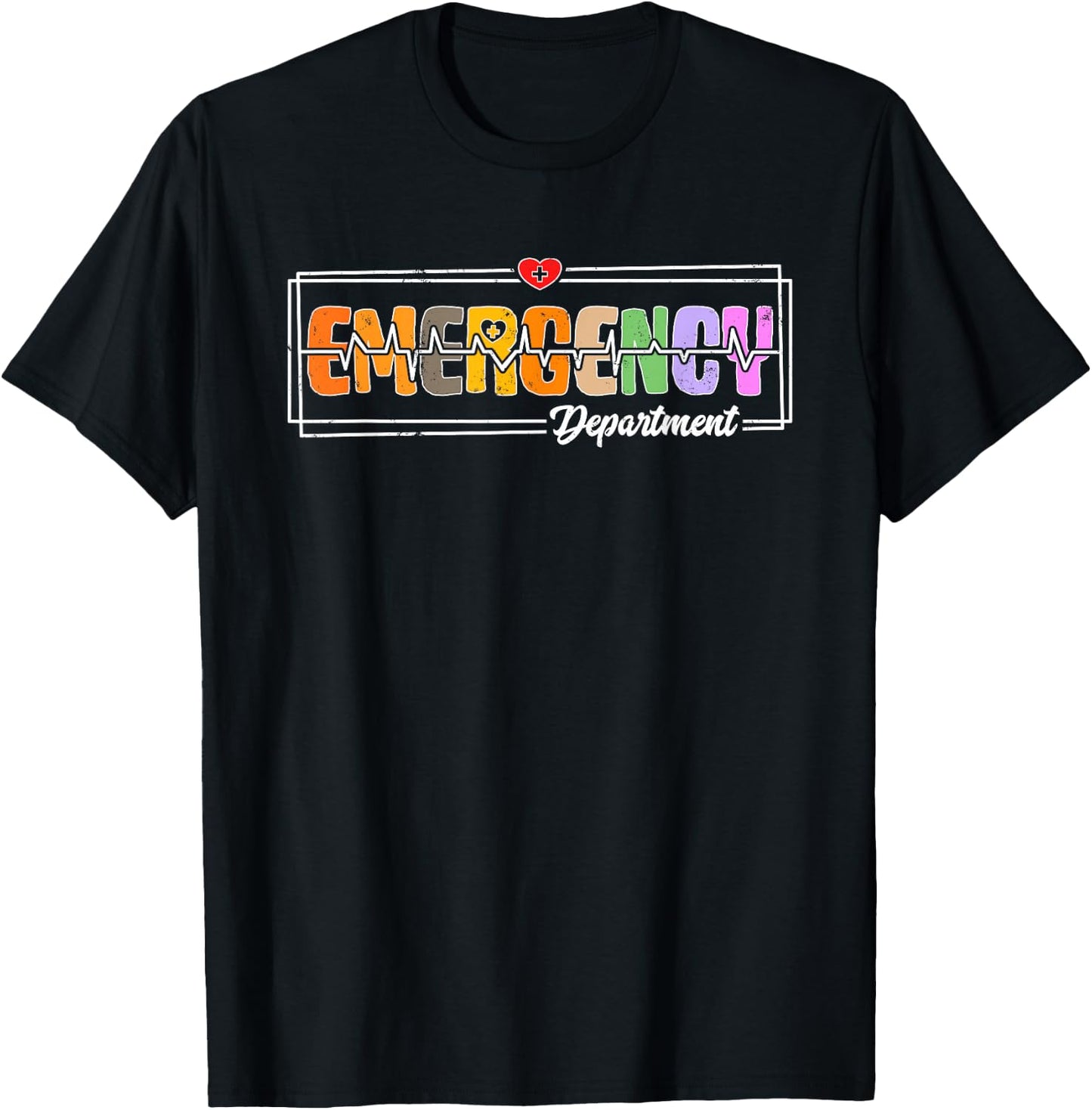 Emergency Department Healthcare Nurses ER Nurse Practitioner T-Shirt - T-Shirt | Black