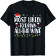 Most Likely to Drink all the Wine Christmas Family Matching T-Shirt - T-Shirt | Black