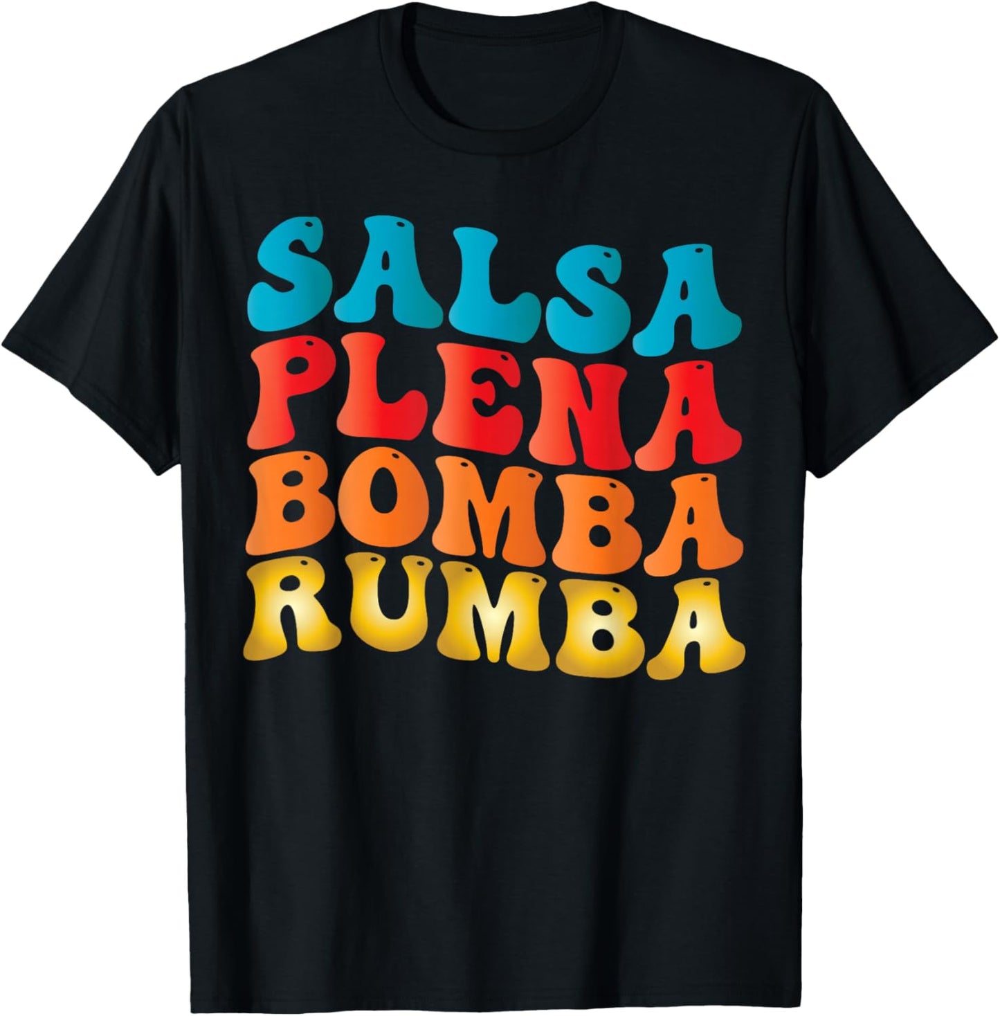 Puerto Rico Salsa Plena Bomba Rumba Boricua Puerto Rican T-Shirt - T-Shirt | Black