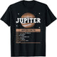 Jupiter Facts - Jupiter Planet Space Lover T-Shirt - T-Shirt | Black