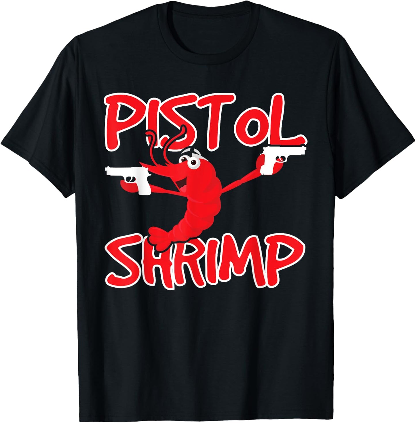 Pistol Shrimp Seafood Lovers T-Shirt - T-Shirt | Black