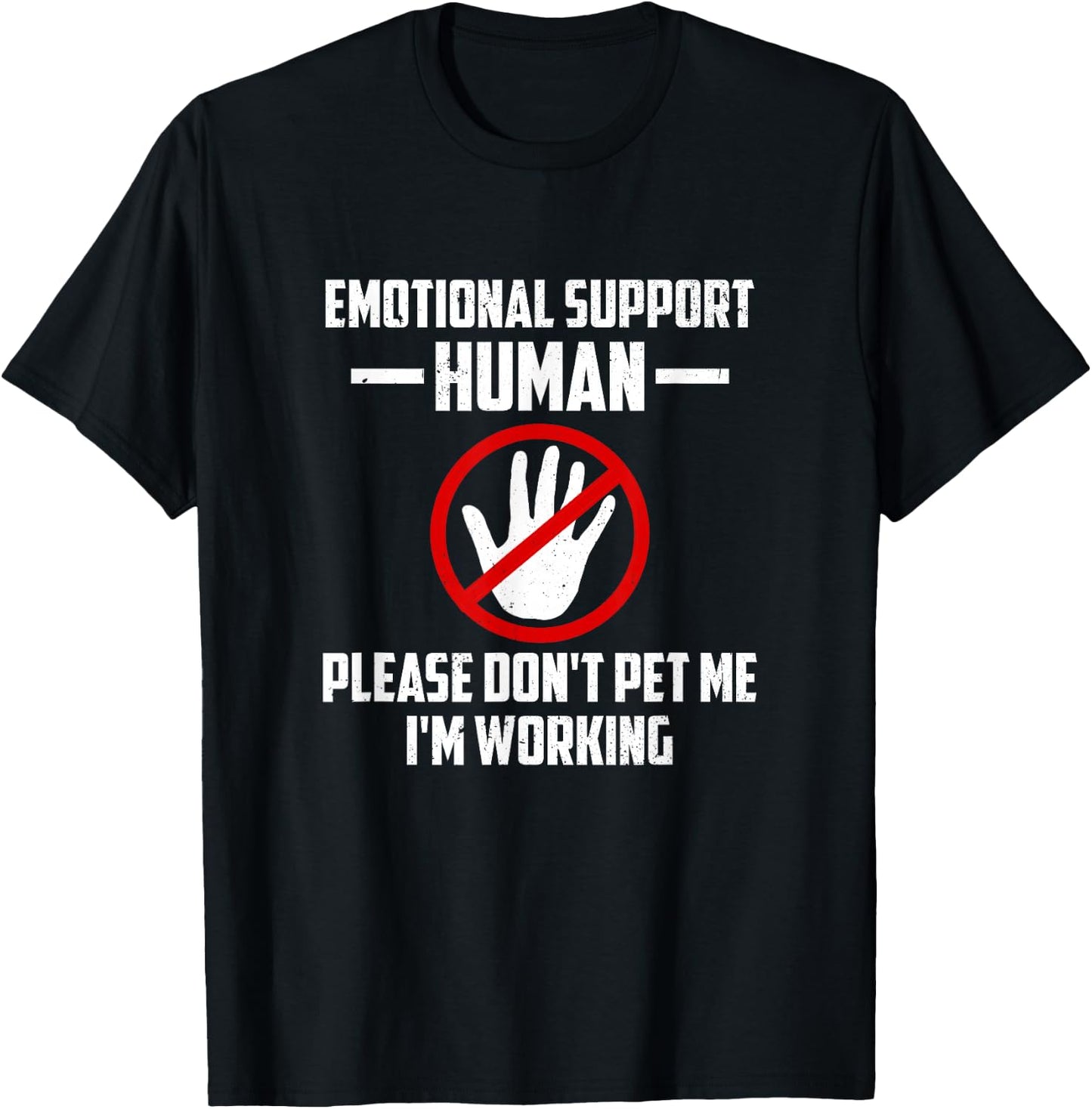 Emotional-Support Human Halloween Costume Do Not Pet Me T-Shirt - T-Shirt | Black