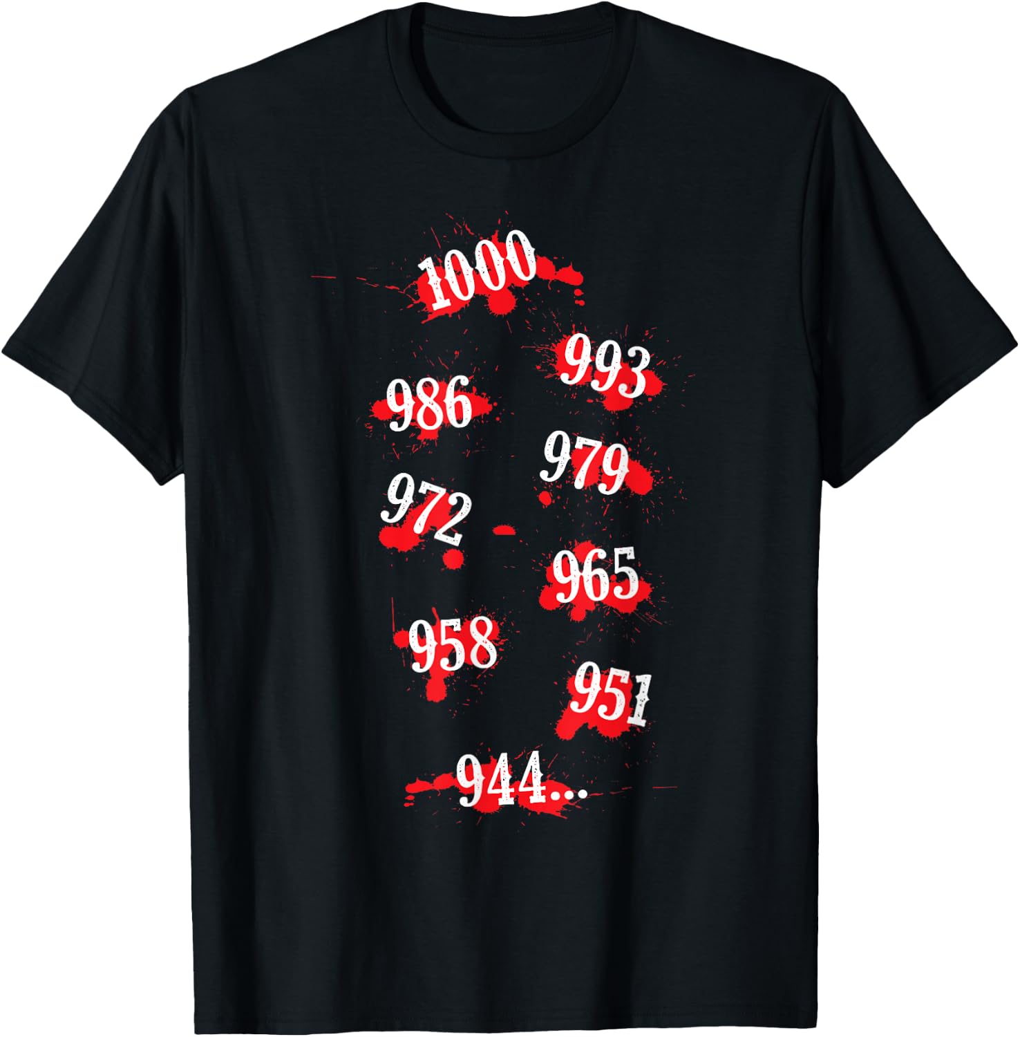 1000 Minus 7 Anime Manga Ghoul Otaku Cosplay T-Shirt - T-Shirt | Black
