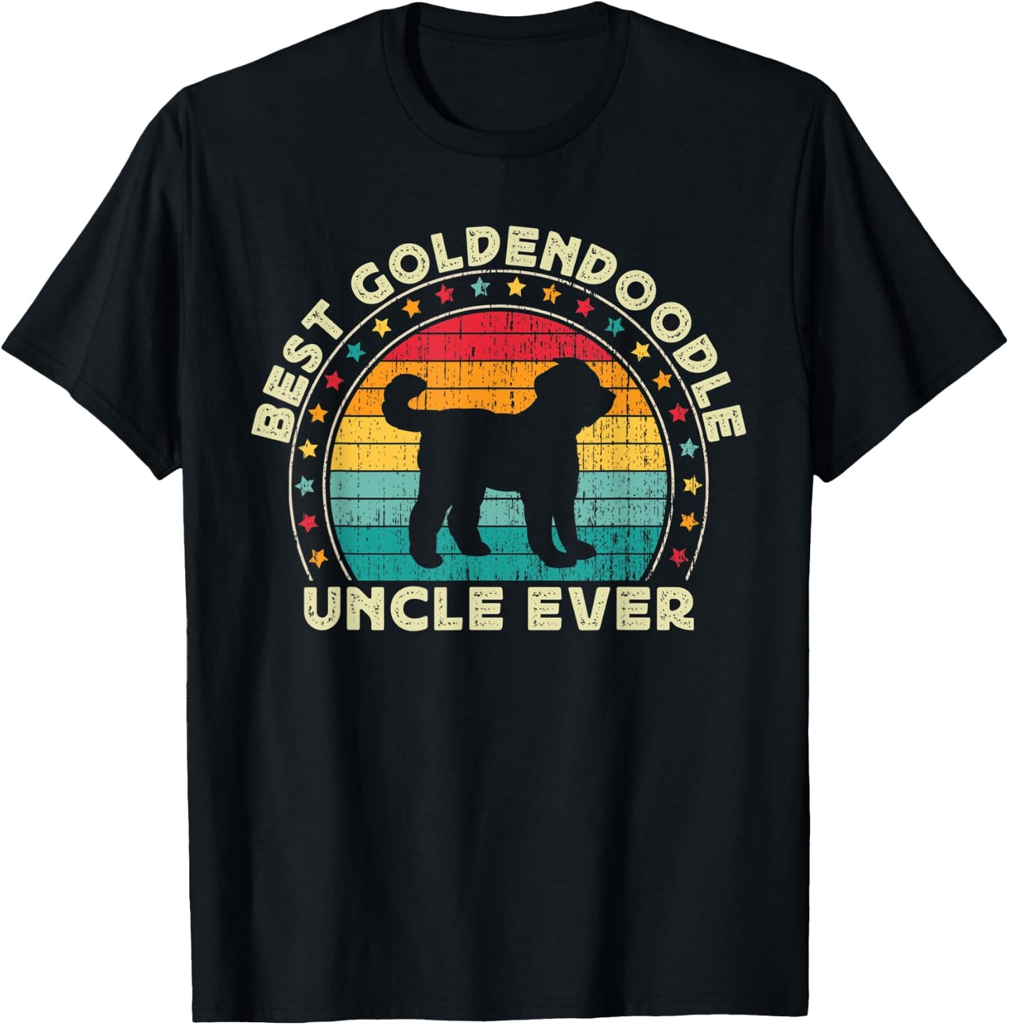 Goldendoodle Uncle Doodle Dog Uncle Father's Day Men T-Shirt - T-Shirt | Black
