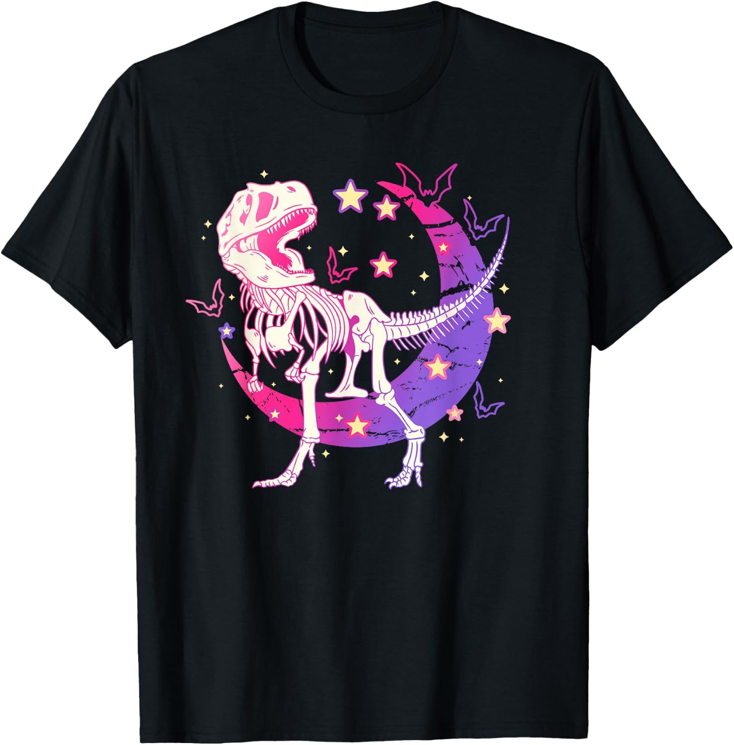 Pastel Goth Creepy Dinosaurs for Kawaii lover T-Shirt - T-Shirt | Black