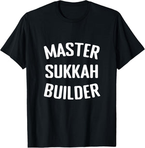 Master Sukkah Builder Jewish Sukkot Holiday Lulav Etrog T-Shirt - T-Shirt | Black
