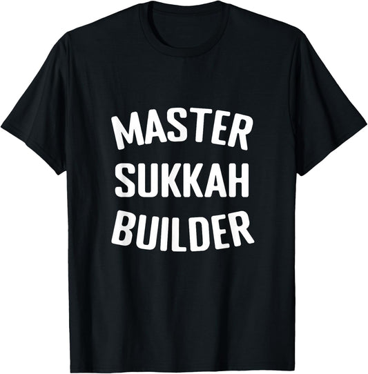 Master Sukkah Builder Jewish Sukkot Holiday Lulav Etrog T-Shirt - T-Shirt | Black