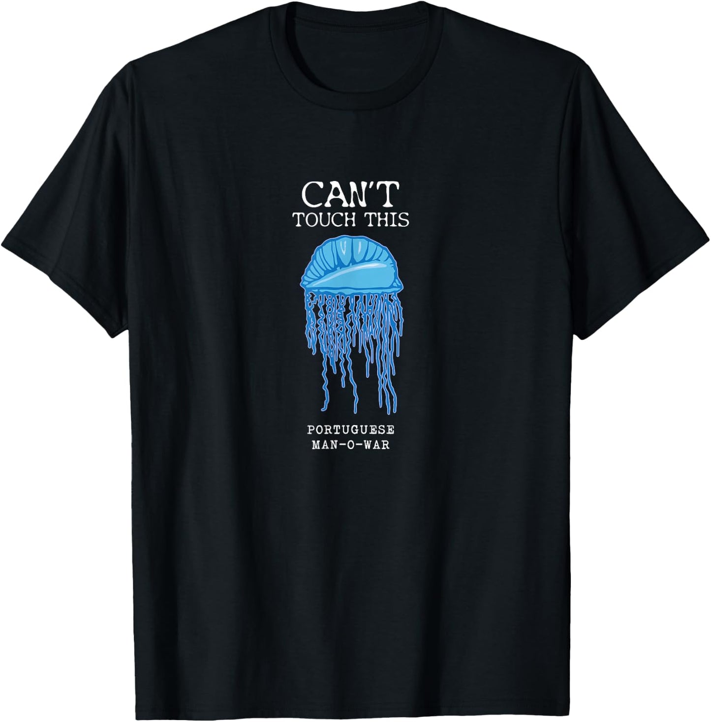 Portuguese Man O' War Jellyfish Atlantic Pacific Florida T-Shirt - T-Shirt | Black