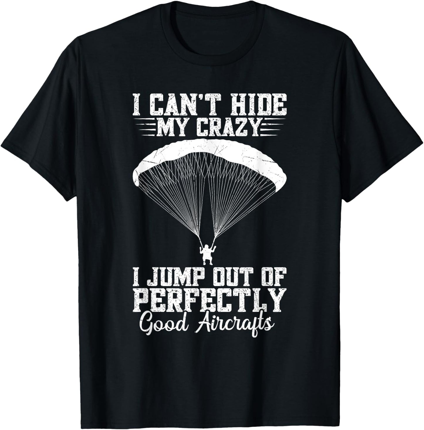 Paratrooper Costume Parachute Gear Skydiving 82nd Airborne T-Shirt - T-Shirt | Black