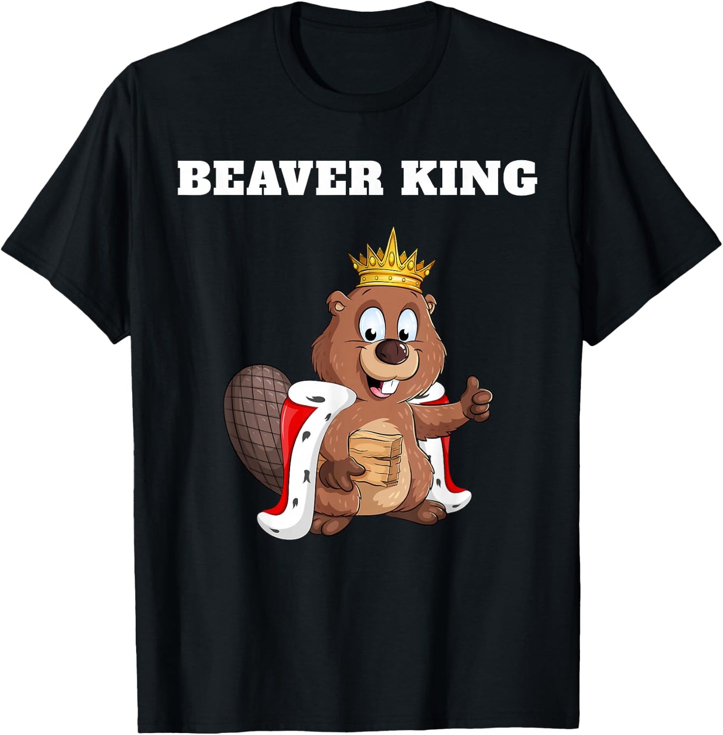 Beaver King | Beaver | Boys Beaver T-Shirt - T-Shirt | Black