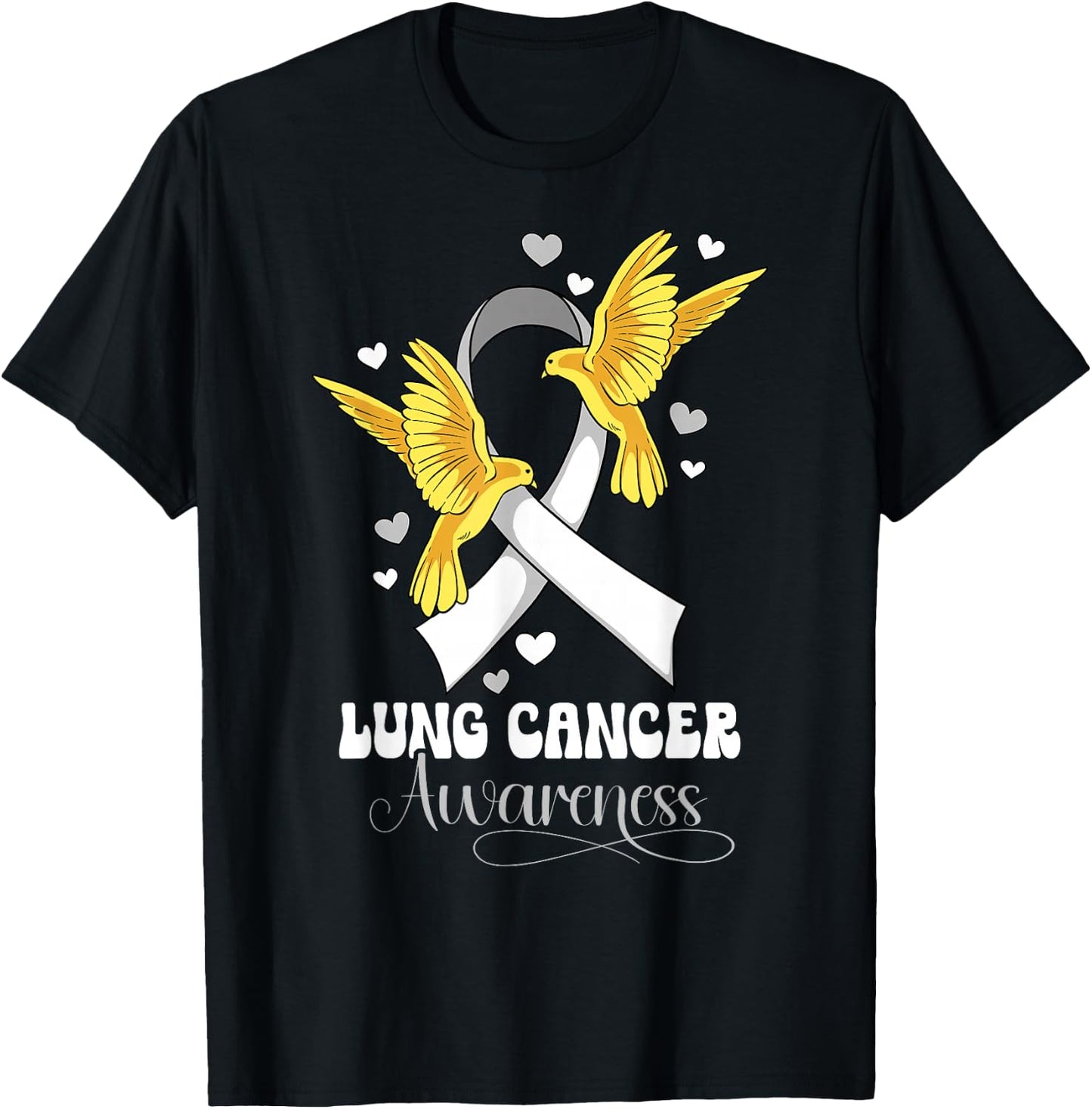 Lung Cancer Awareness T-Shirt - T-Shirt | Black