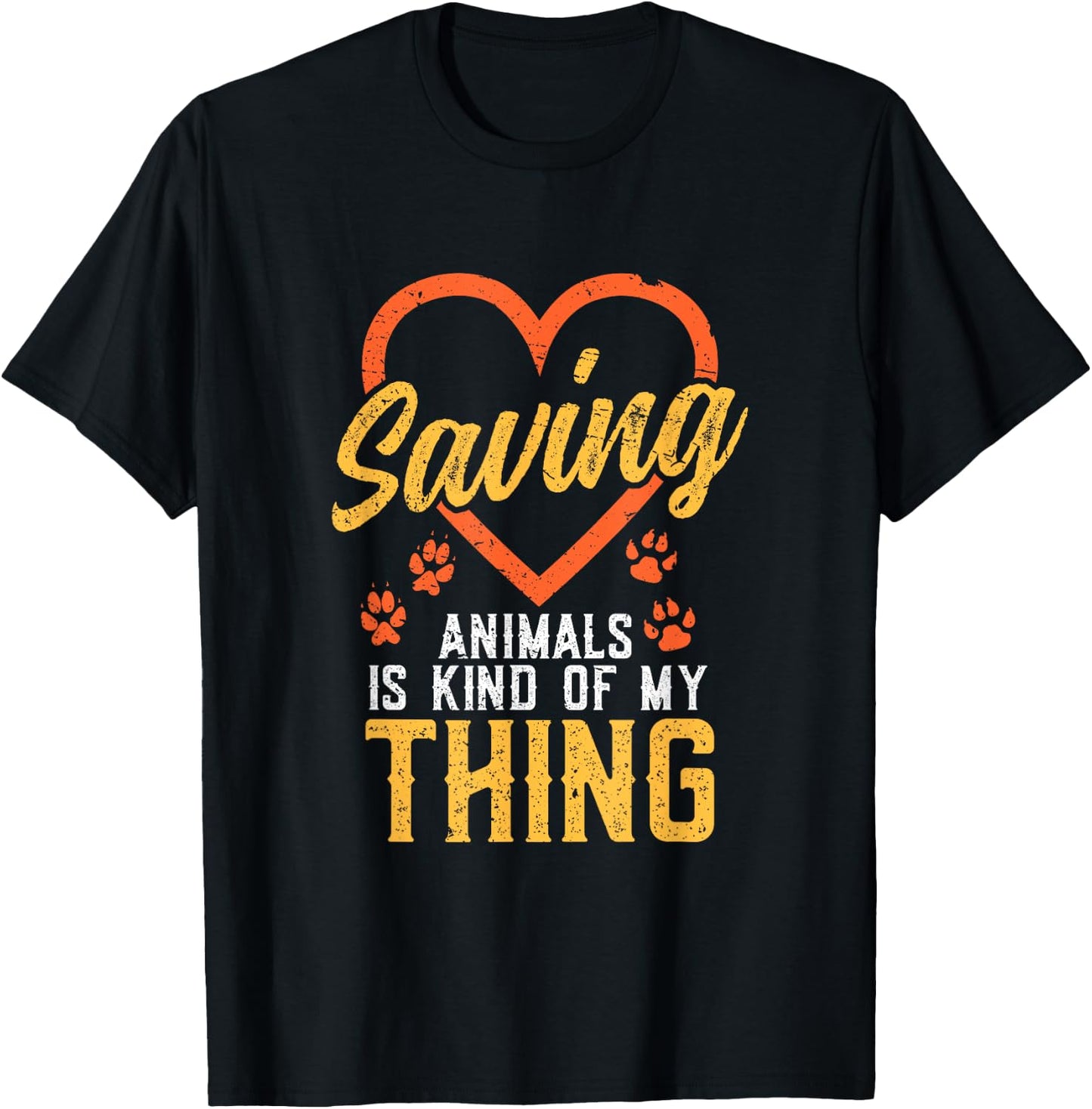 Saving Animals is kind of my Thing - Wildlife Animal Rescue T-Shirt - T-Shirt | Black