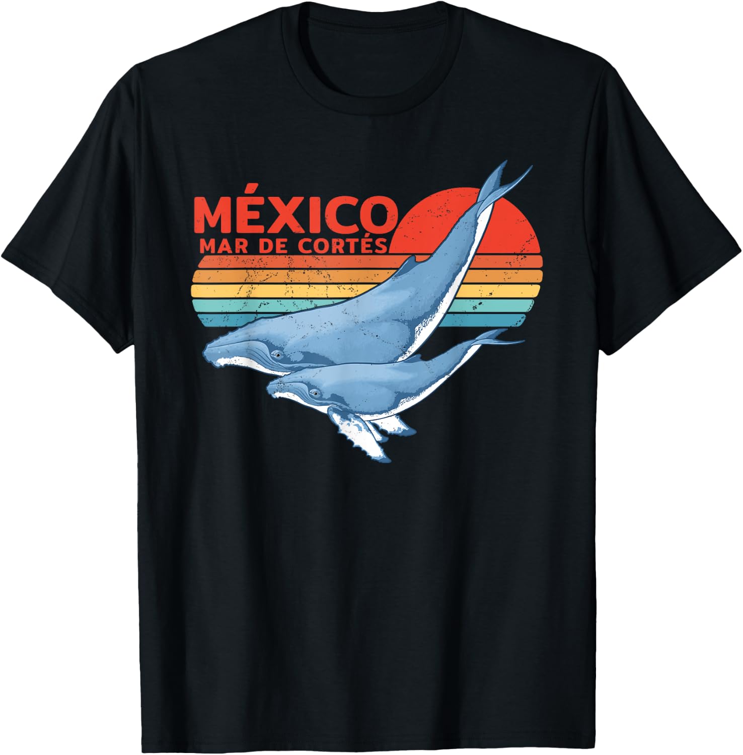Humpback Whale Sea of Cortez Mexico T-Shirt - T-Shirt | Black
