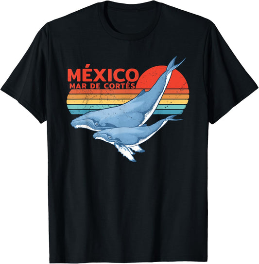 Humpback Whale Sea of Cortez Mexico T-Shirt - T-Shirt | Black