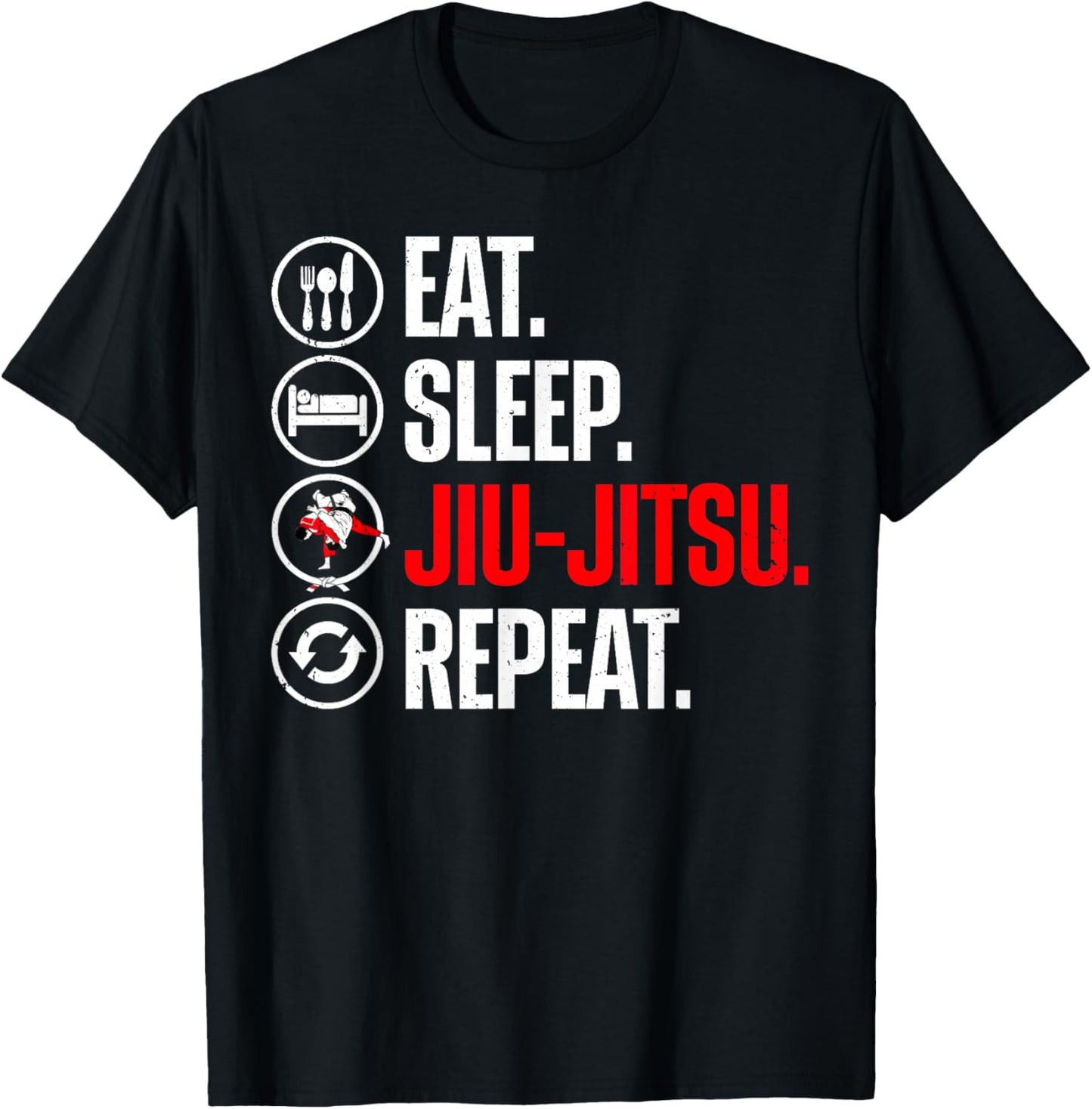 Funny Jiu Jitsu Design Women Kids Martial Arts Lover Small T-Shirt - T-Shirt | Black